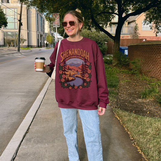 SAMPLE SALE Shenandoah Skyline Drive Crewneck