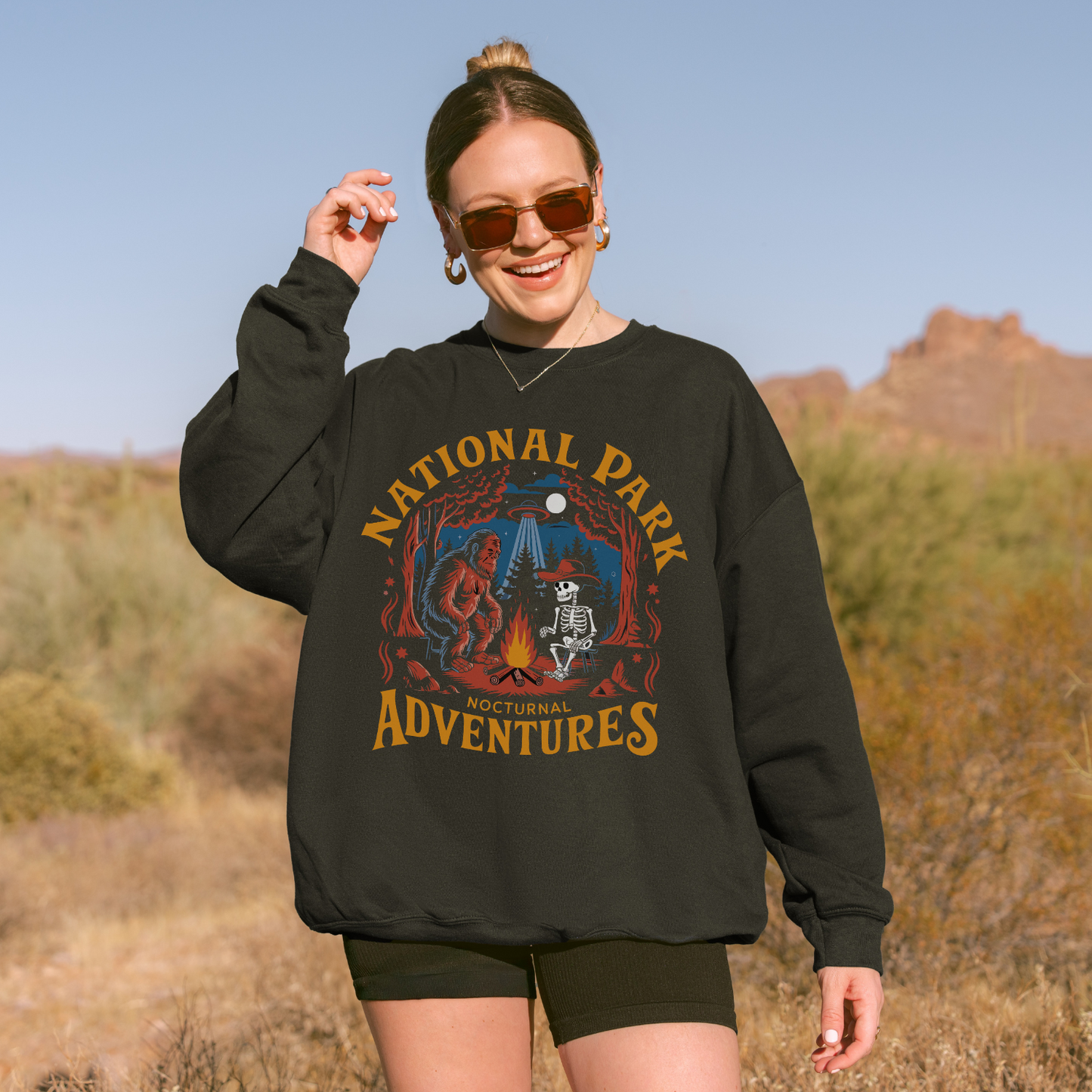 National Park Nocturnal Adventures Crewneck