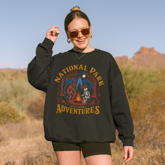 National Park Nocturnal Adventures Crewneck