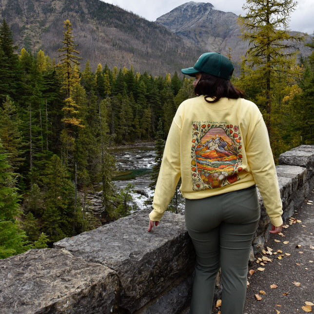 Going to the Sun Road Glacier National Park Crewneck