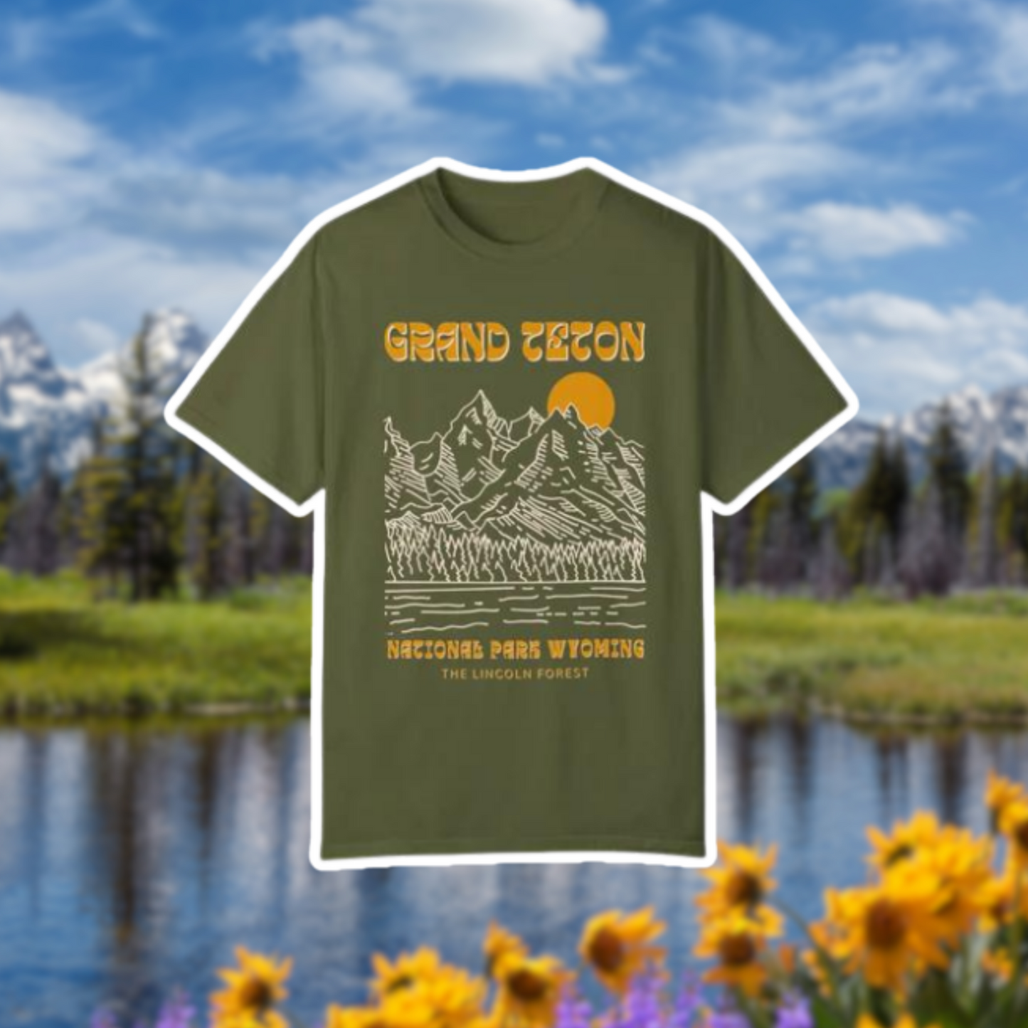 Grand Teton Sunset National Park Shirt