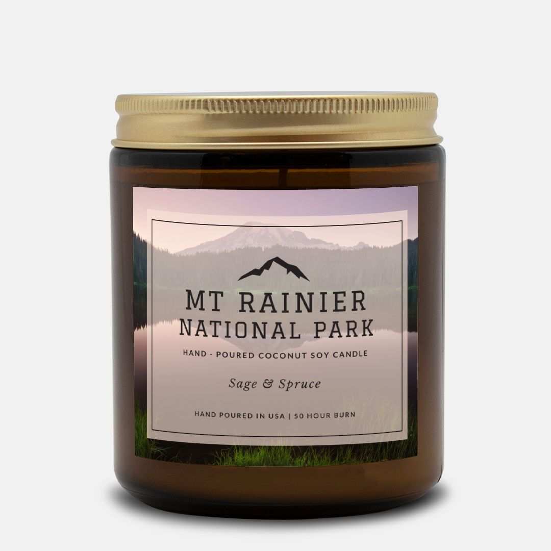 Mt. Rainier National Park Sage & Spruce Candle