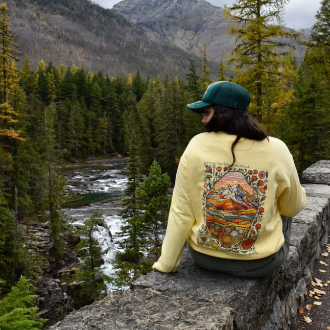 Going to the Sun Road Glacier National Park Crewneck