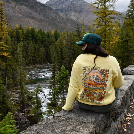 Going to the Sun Road Glacier National Park Crewneck