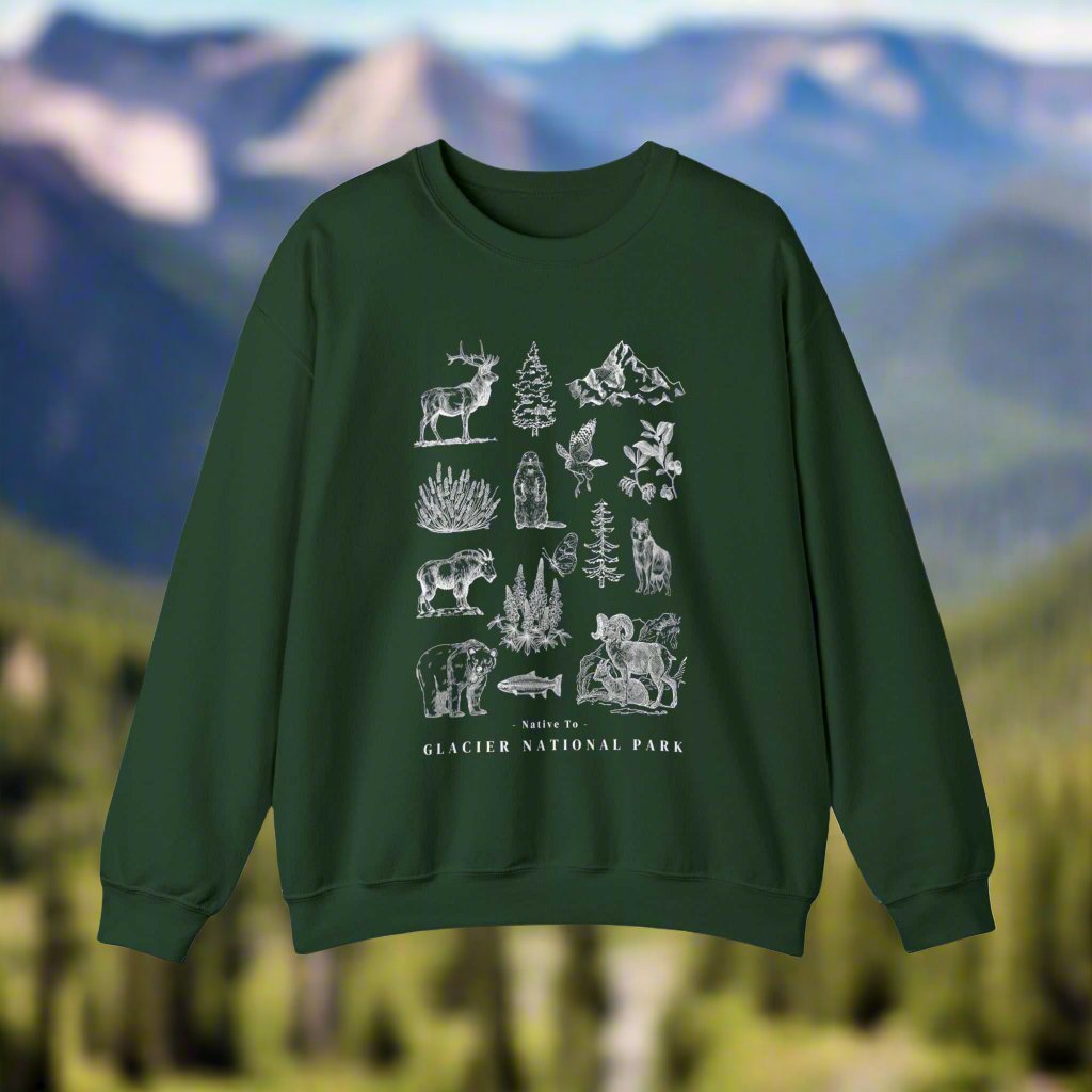 Native to Glacier National Park Sweatshirt