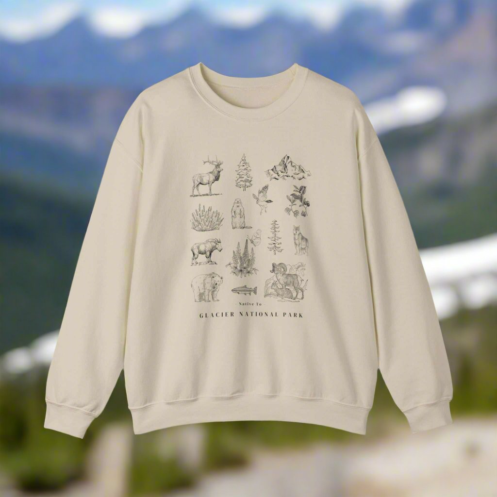 Native to Glacier National Park Sweatshirt