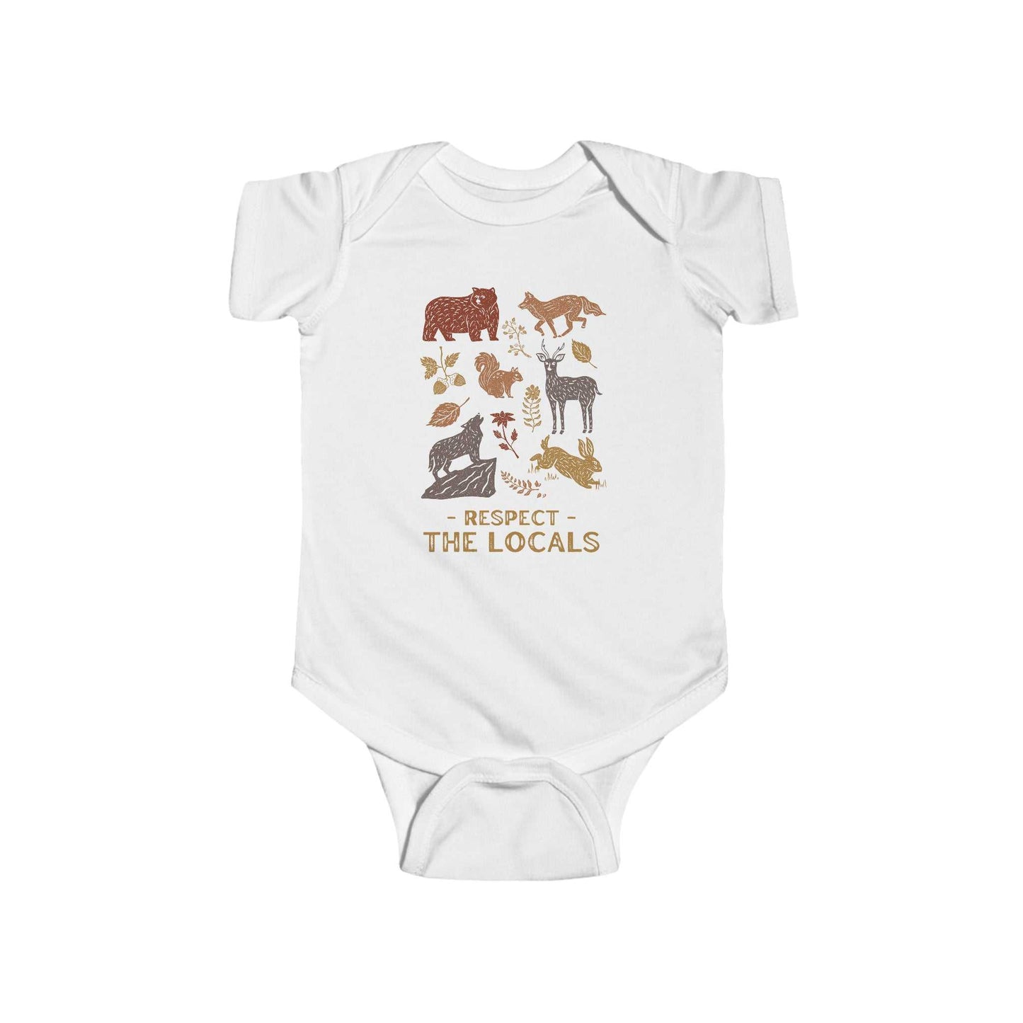 Respect the Locals Wildlife Baby Onesie