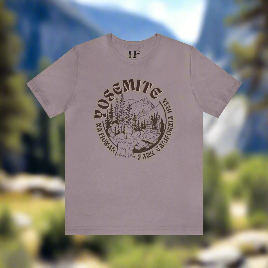 Yosemite National Park ShirtBring the wilderness of Yosemite National Park and California style into your wardrobe with this vintage styled boyfriend t-shirt inspired by the natural beauty of t