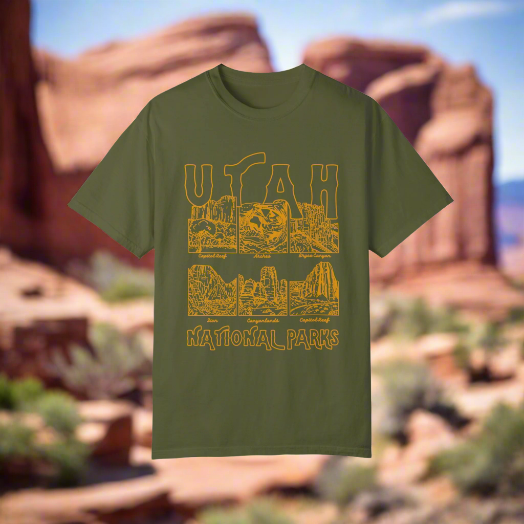 Utah Mighty Five National Parks Shirt