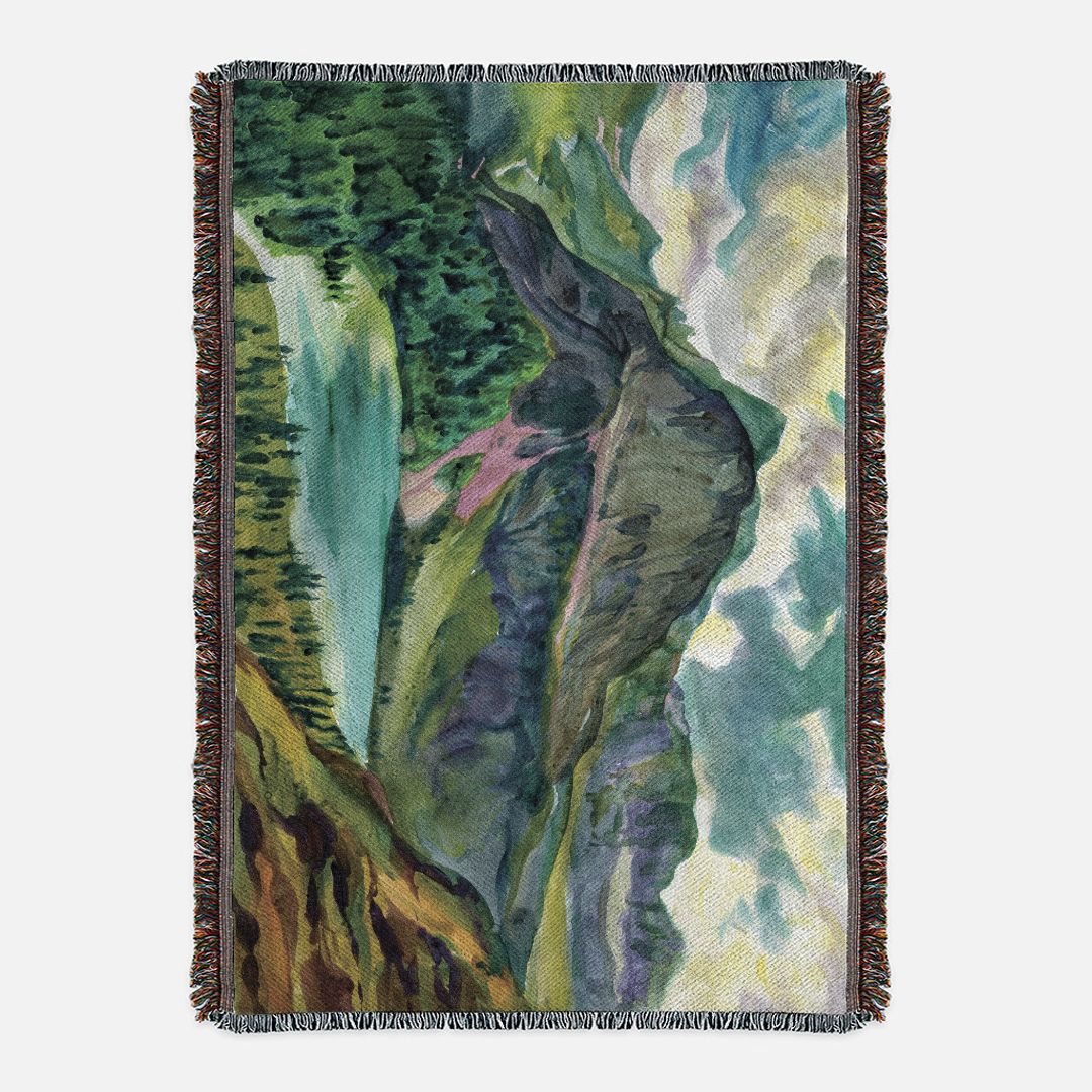 Glacier National Park Woven Blanket