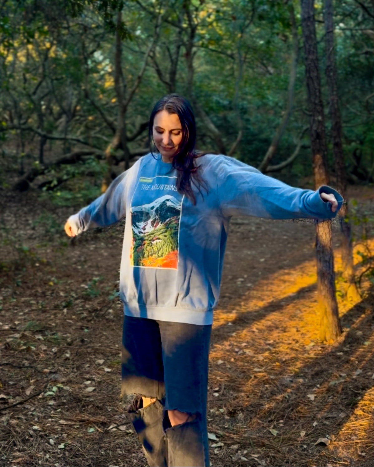 The Mountains Crewneck - Nature Library Series