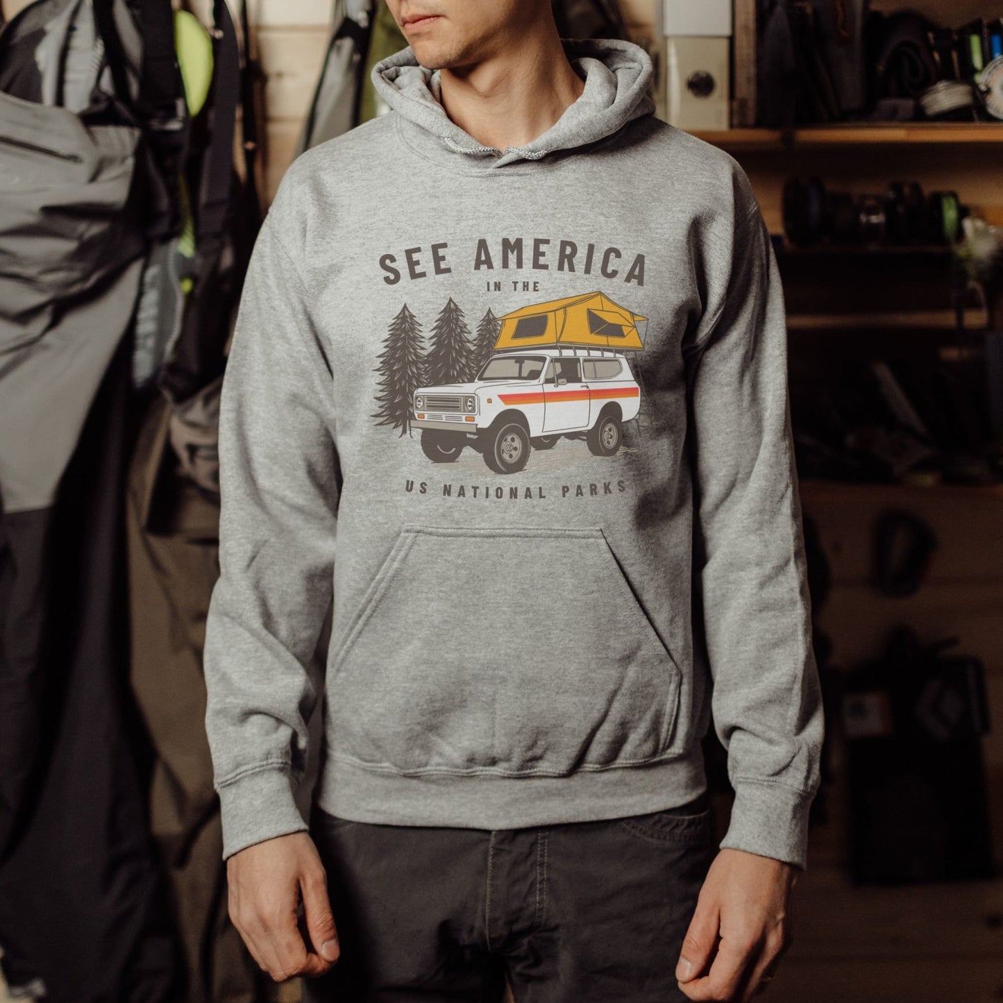 See America International Harvester Scout Camper Sweatshirt