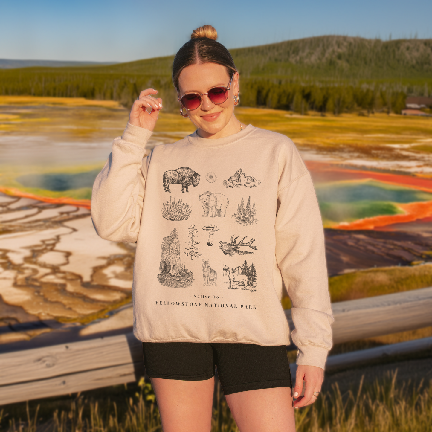 Native to Yellowstone National Park Sweatshirt