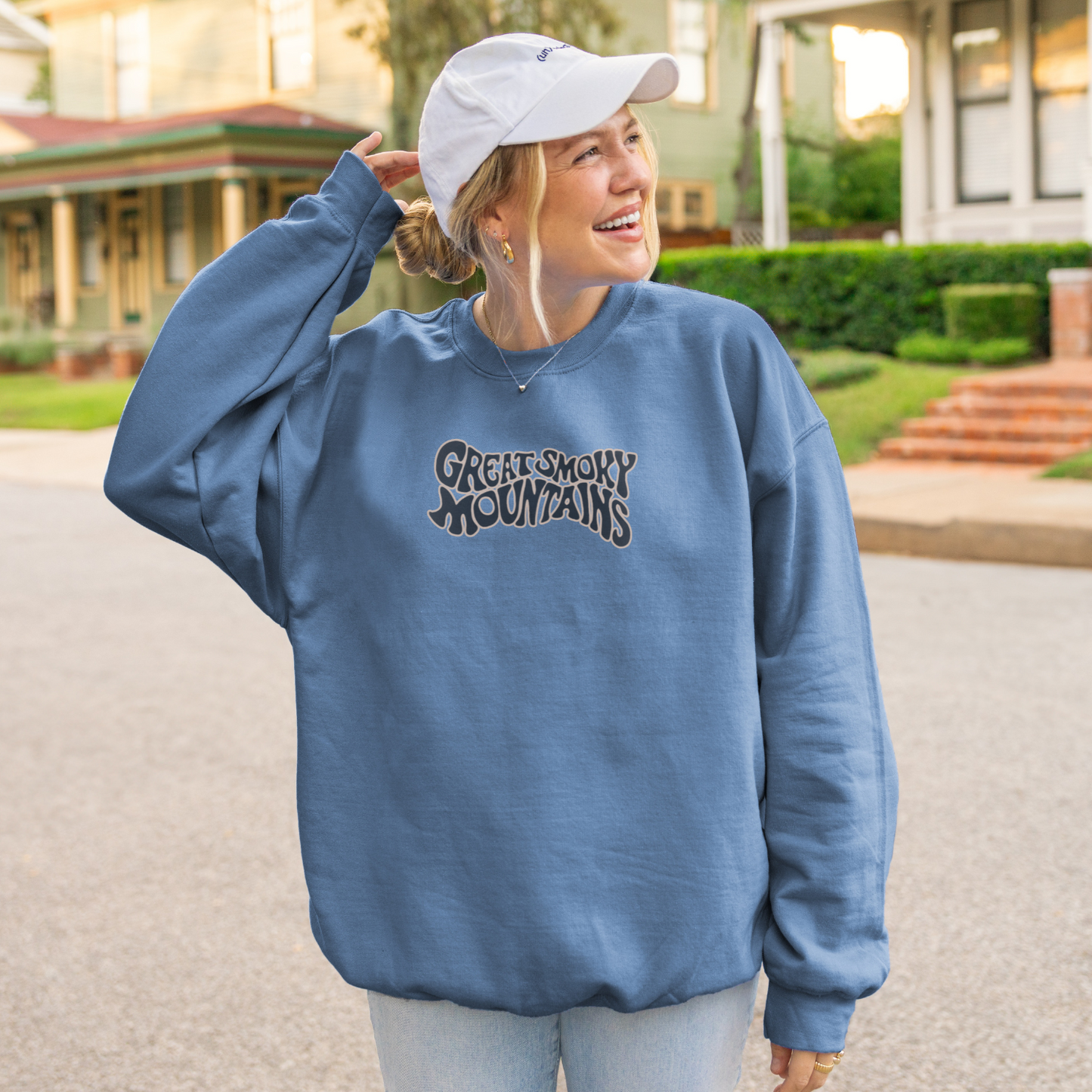 Great Smoky Mountains Sunrise Mist Crewneck