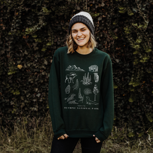 SAMPLE SALE Native to Olympic National Park Sweatshirt