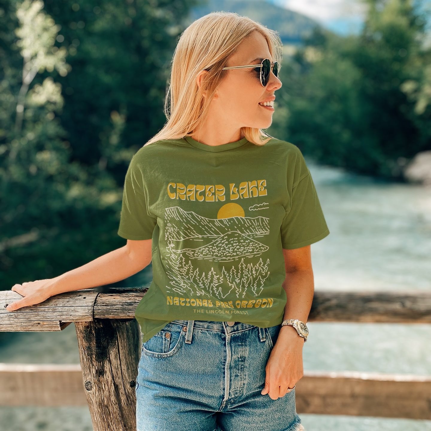 Crater Lake Sunset National Park Shirt