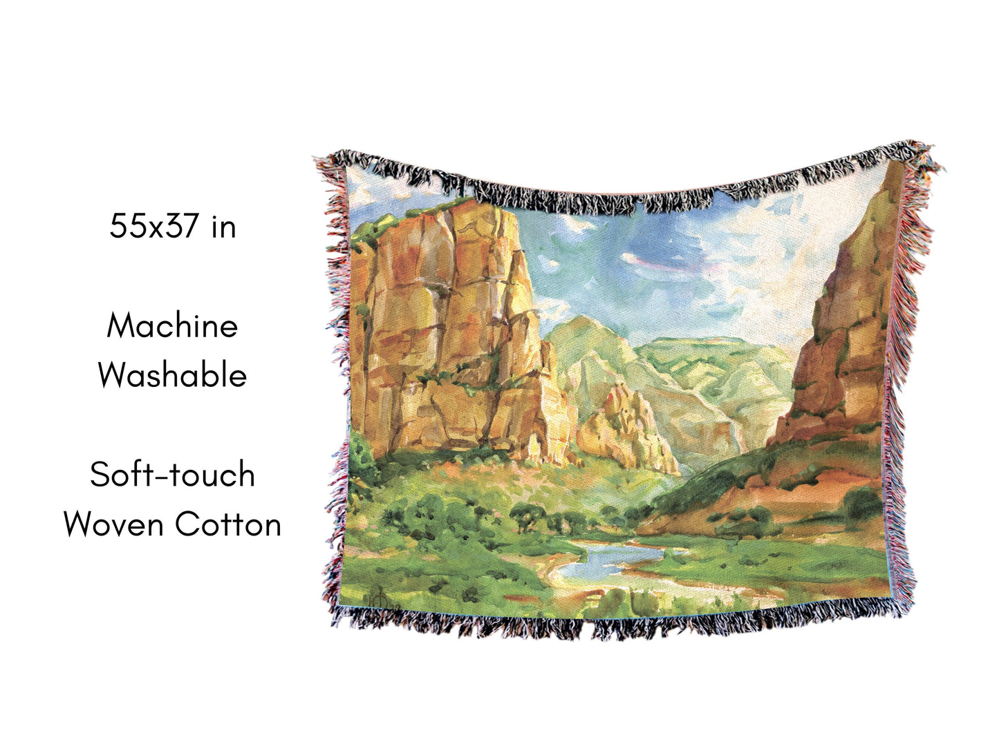 Zion National Park Woven Blanket