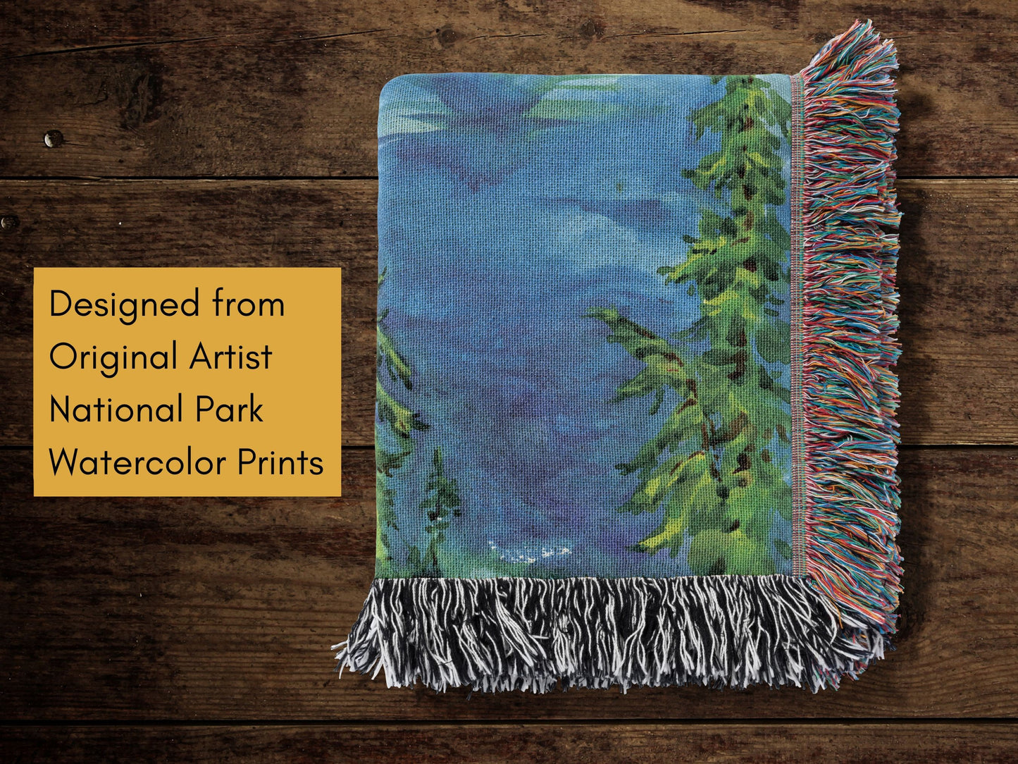 Crater Lake National Park Woven Blanket