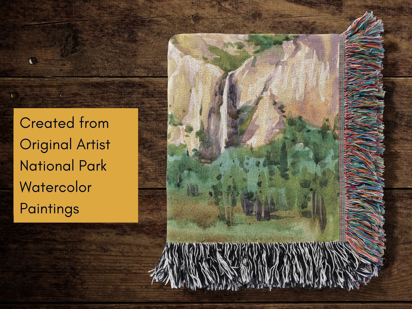 Yosemite National Park Woven Blanket