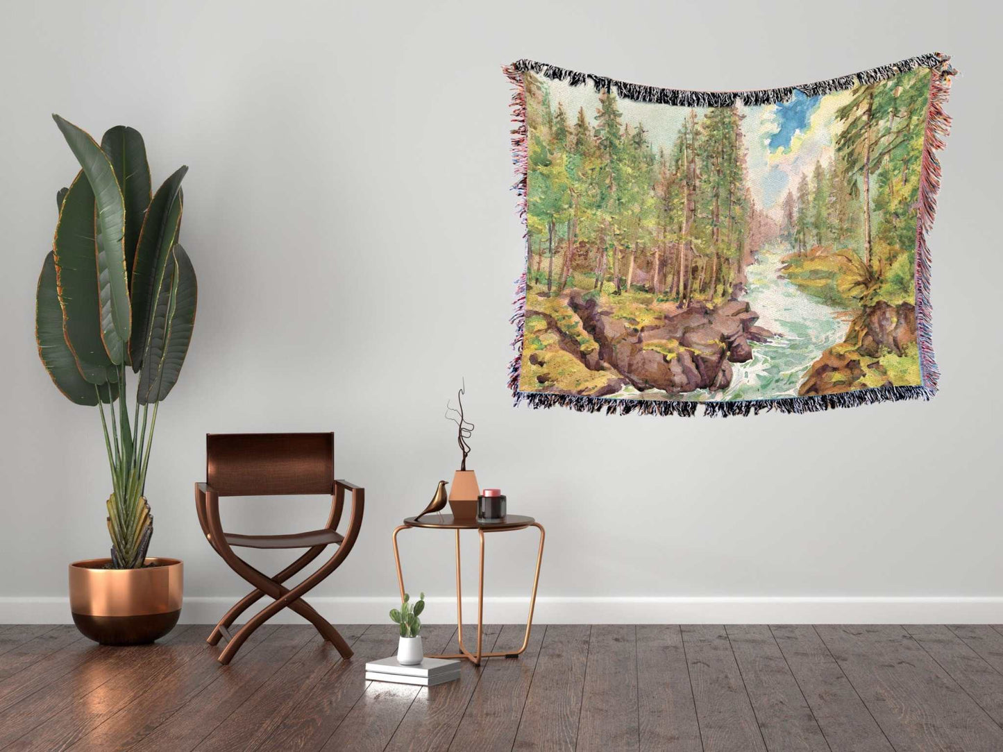 Mt. Rainier National Park Woven Blanket
