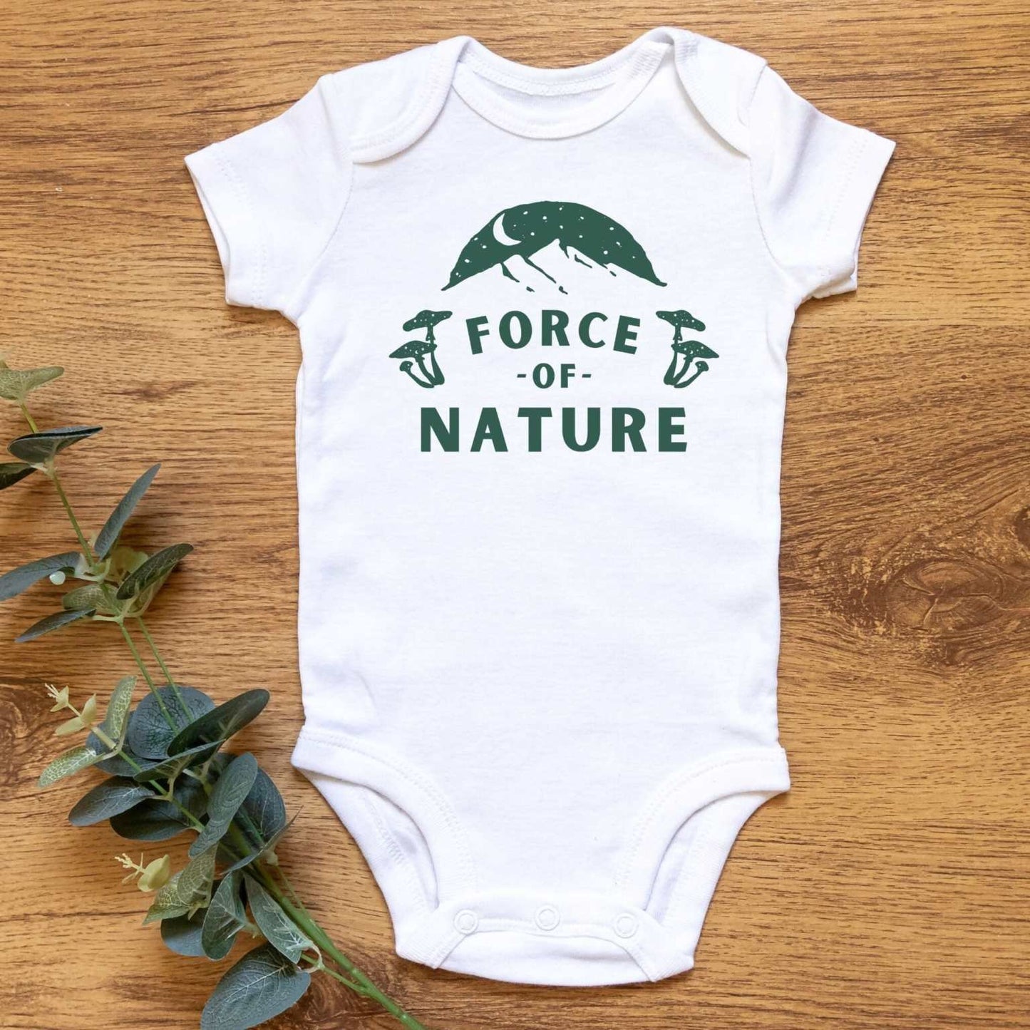 Force of Nature Baby Onesie