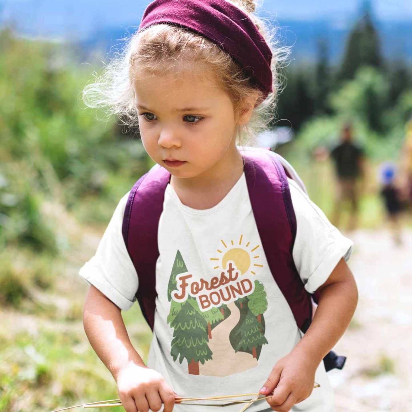 Forest Bound Youth & Toddler ShirtThe perfect shirt for family hiking, camping trips, National Park adventures, or just every day walks in the woods. Inspire those youngins to get outside and explore