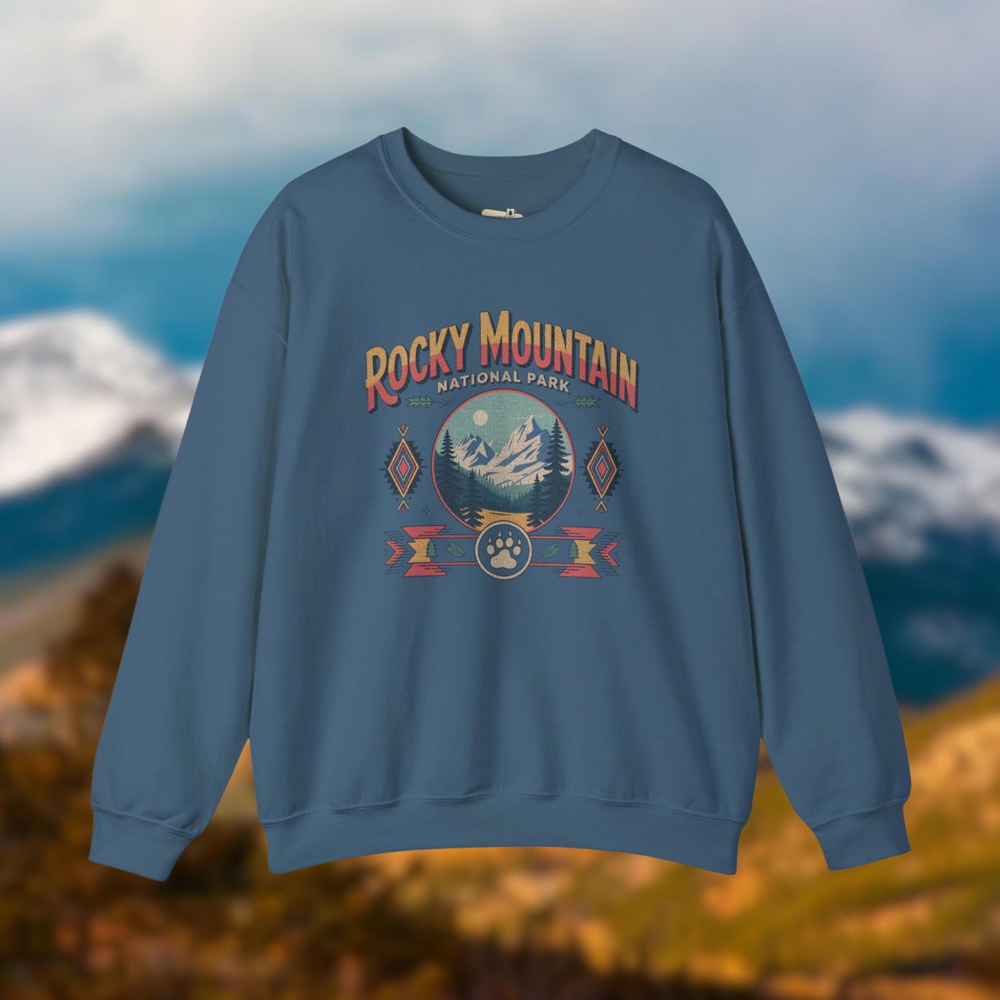 Rocky Mountain National Park Southwest Crewneck