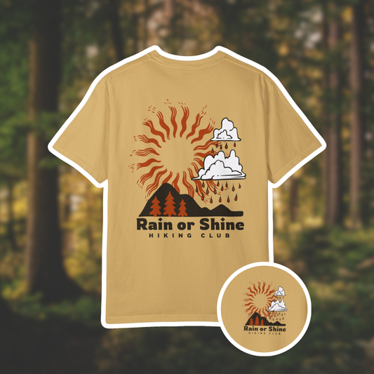 Rain or Shine Hiking Club Tee