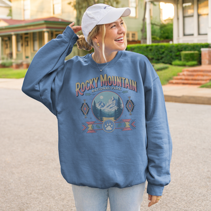 Rocky Mountain National Park Southwest Crewneck