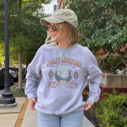 Rocky Mountain National Park Southwest Crewneck