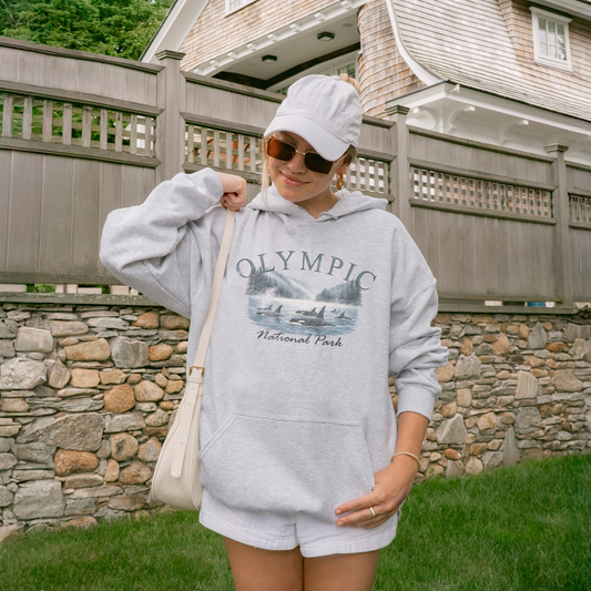Olympic National Park Orca Hoodie