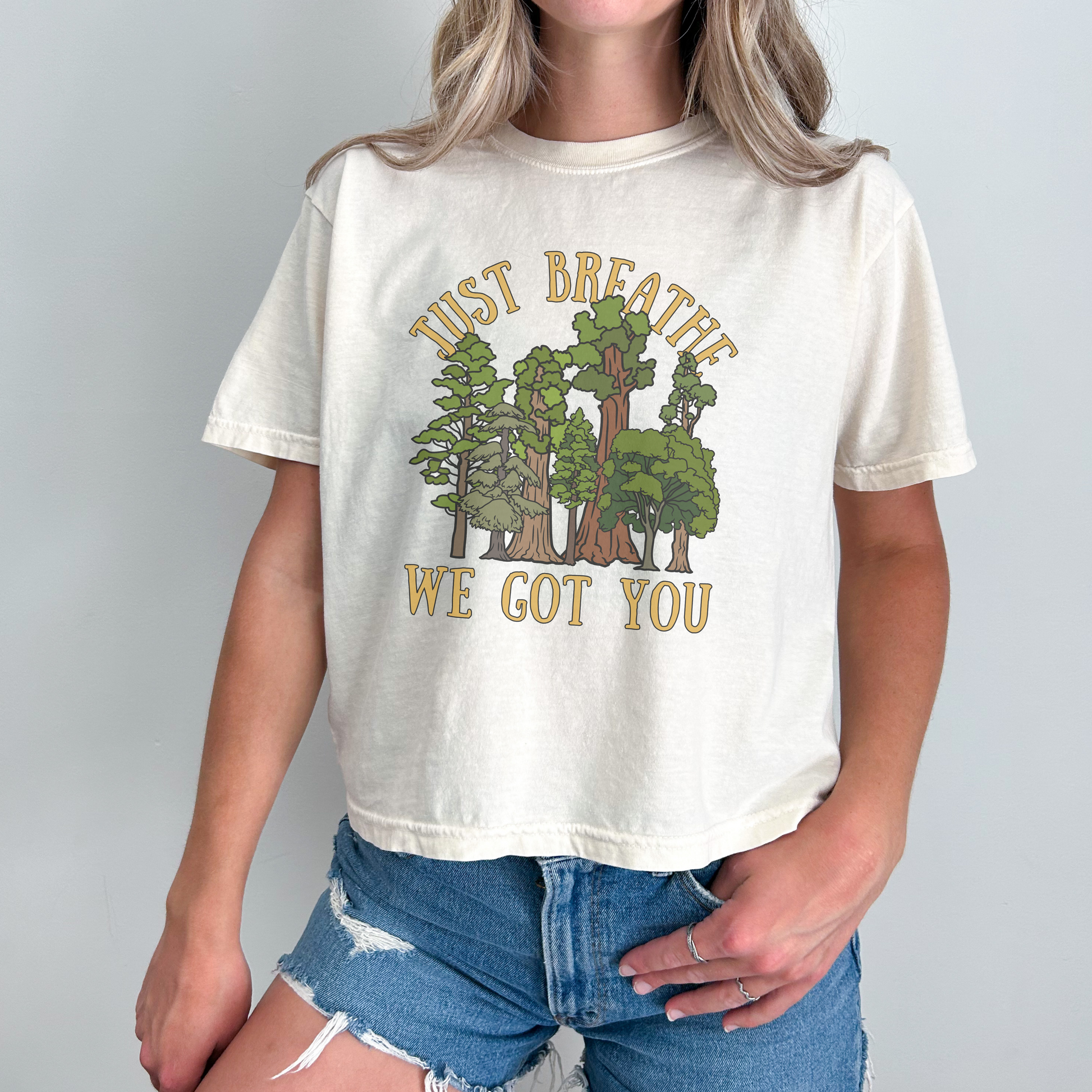 Just Breathe Boxy Tee