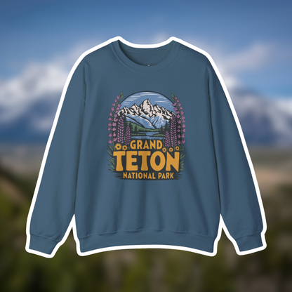 Grand Teton National Park Camp Crewneck