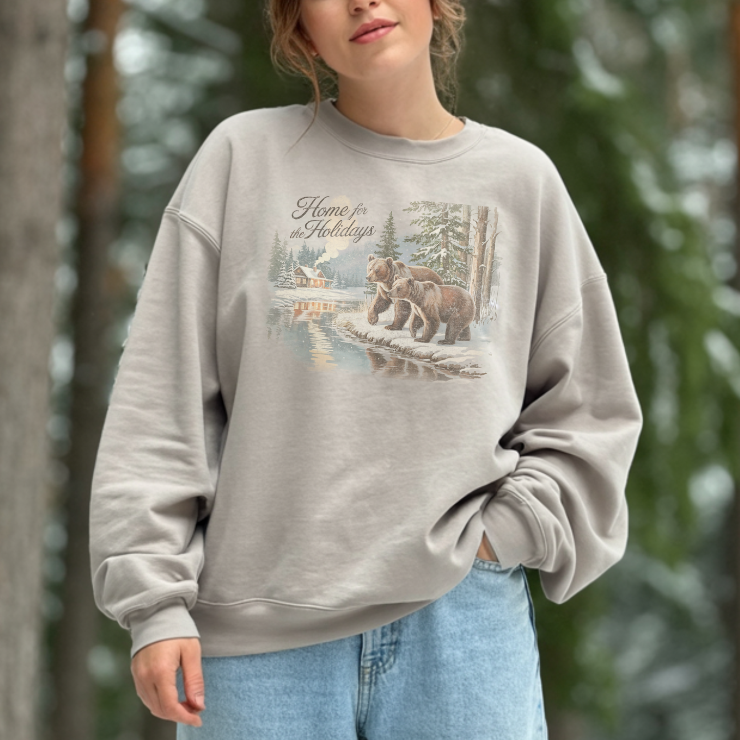 Home for the Holidays Bear Crewneck