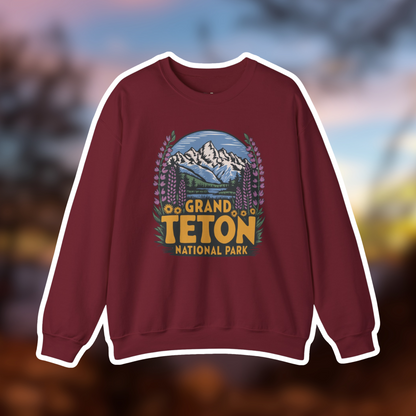 Grand Teton National Park Camp Crewneck