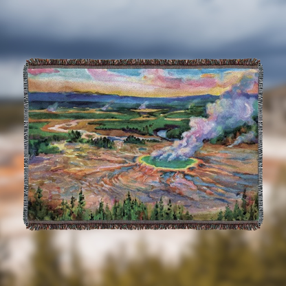 Yellowstone National Park Woven Blanket