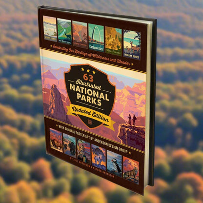 63 National Parks: Updated Edition HARD COVER Coffee Table Book