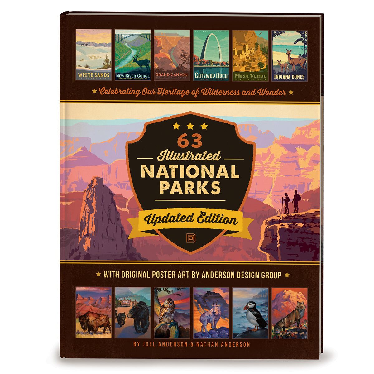 63 National Parks: Updated Edition HARD COVER Coffee Table Book