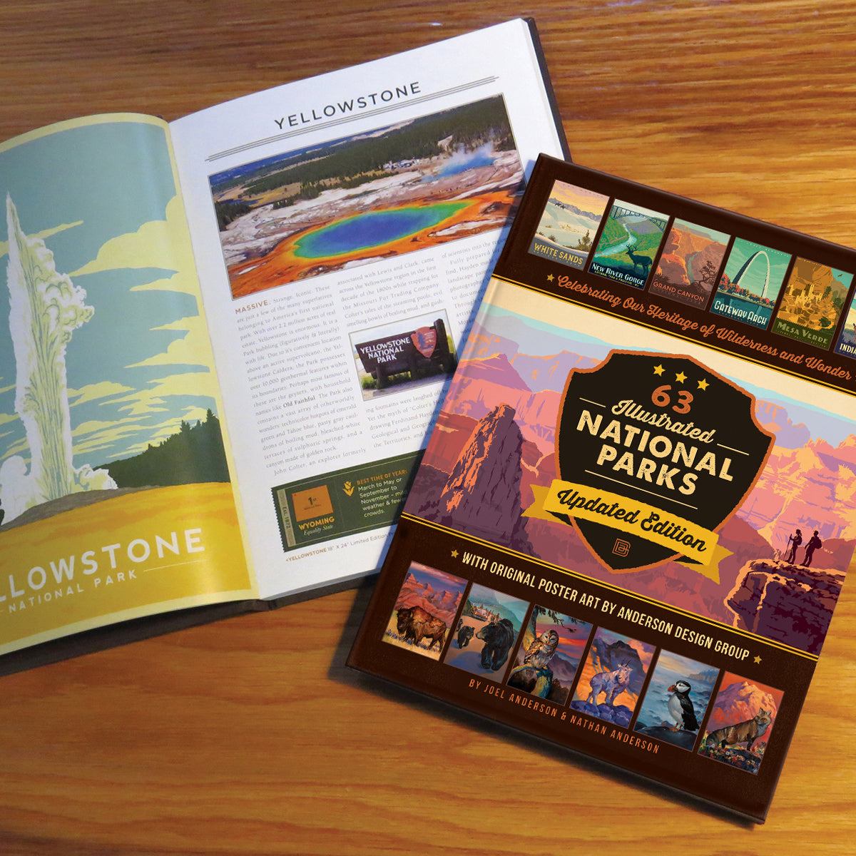 63 National Parks: Updated Edition HARD COVER Coffee Table Book