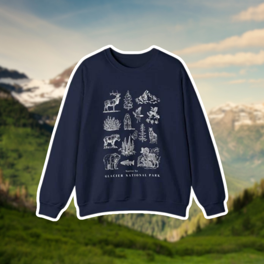 Native to Glacier National Park Sweatshirt
