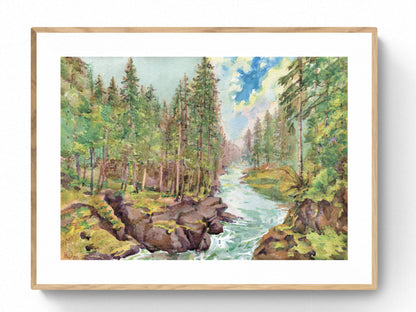 Mt. Rainier National Park Giclée Art Print