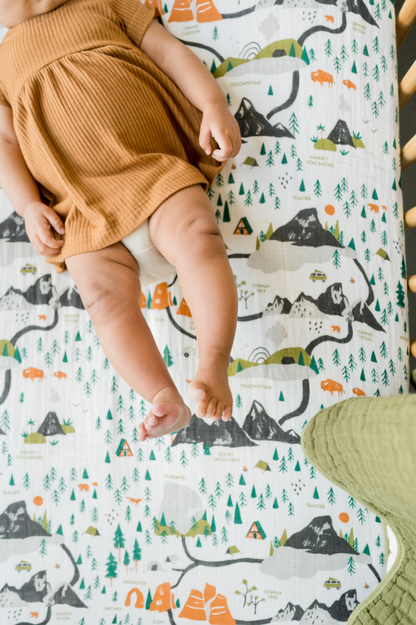 National Parks Baby Crib Sheet