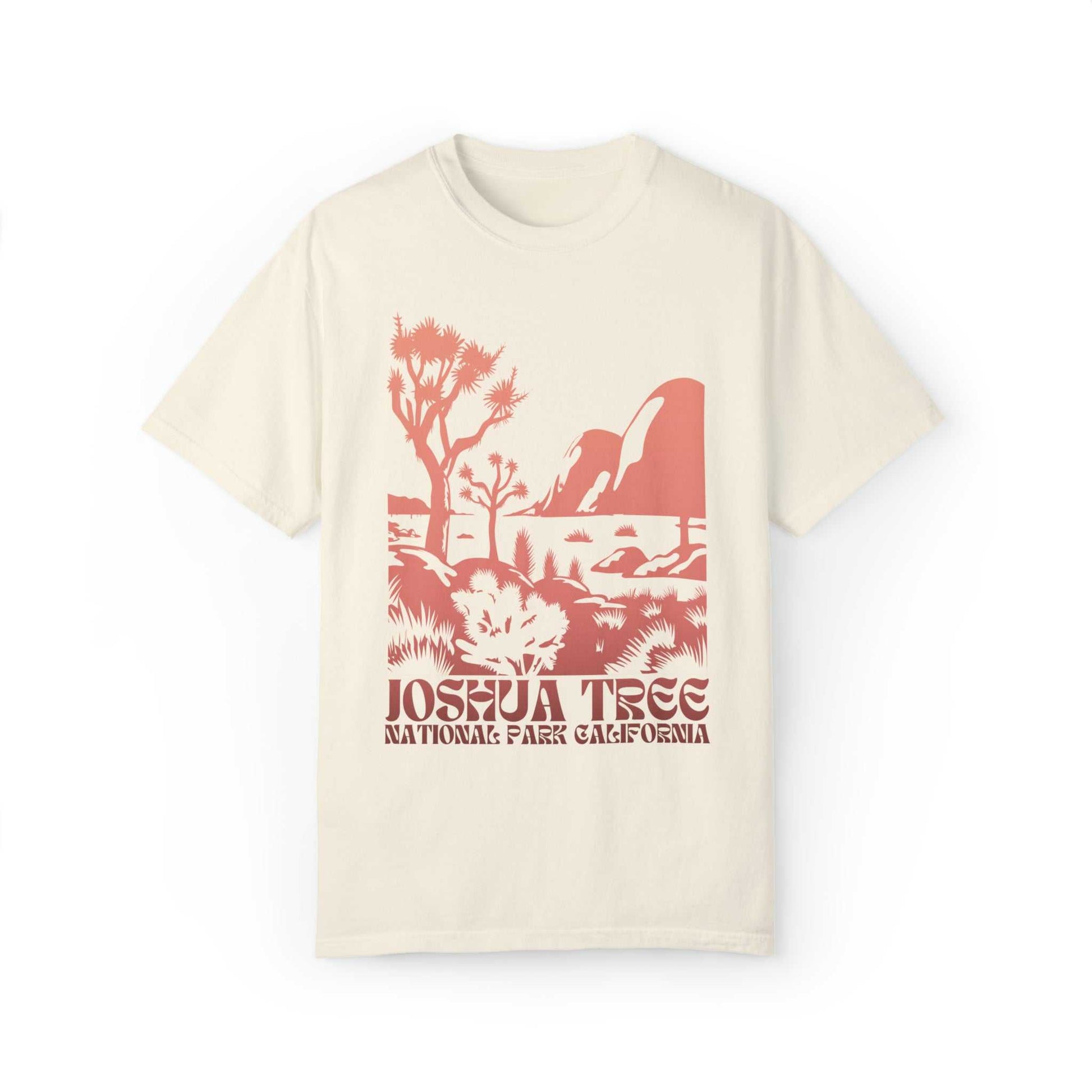 Joshua Tree National Park ShirtBring back the vibe on your next outdoor outing with this 90s vintage styled Joshua Tree National Park Graphic Tee.
- mid-weight cotton fabric - garment dyed for a v