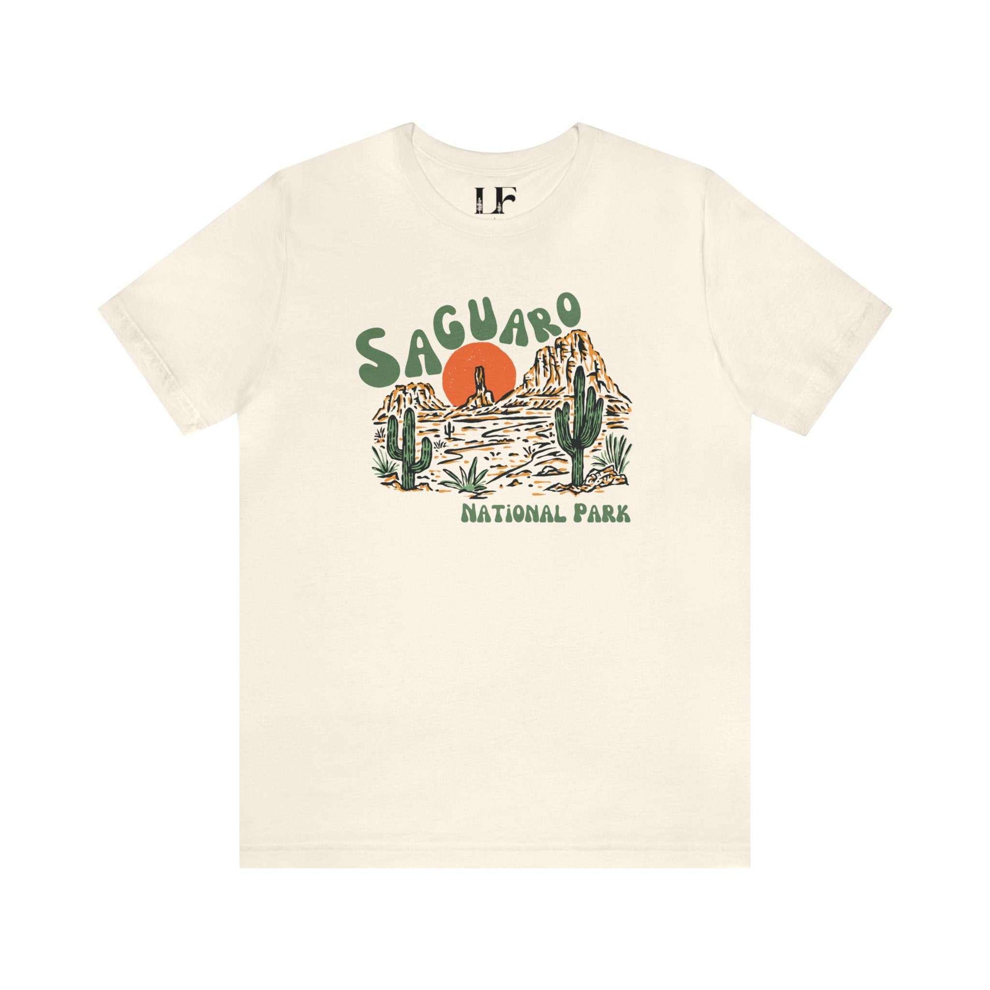 Saguaro National Park Shirt TrippyBring the beauty of Saguaro National Park into your wardrobe with this 70s retro and vintage styled oversized boyfriend t-shirt inspired by the magic of this iconic 