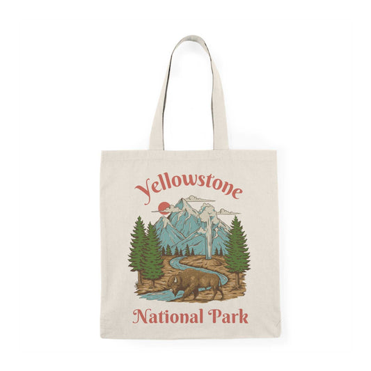 Yellowstone National Park ToteDetails:
- 15.75"h x 15.25"w- handle length of 21.5”- made with 100% recycled cotton sheeting- reinforced handle stitching- lightweight and compact
 
The Lincoln For