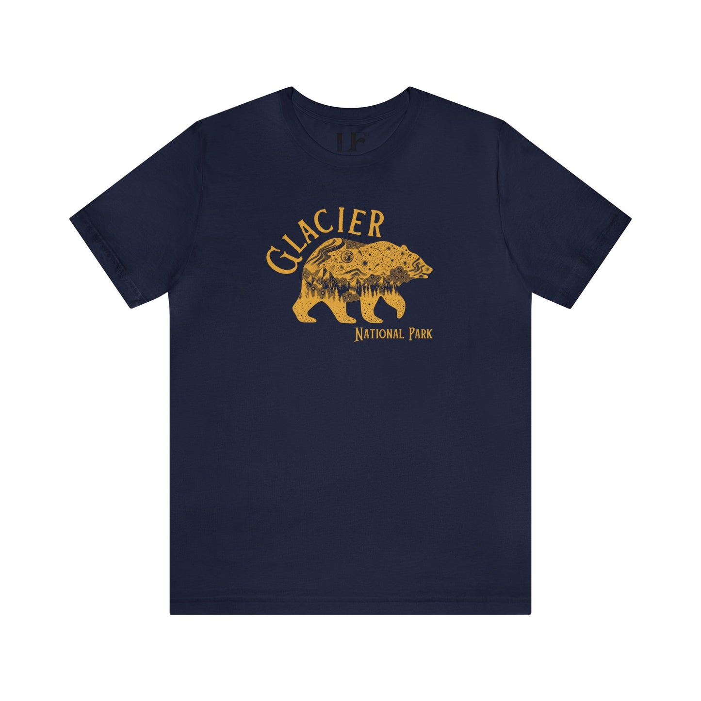 Glacier Galaxy Bear National Park ShirtBring the magic and beauty of Glacier National Park at night into your t-shirt rotation with this galaxy grizzly bear tee inspired by the midnight magic of the park 