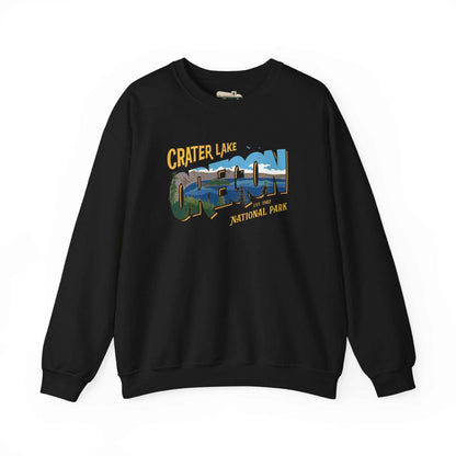 Crater Lake National Park SweatshirtClassic like a postcard, this Crater Lake National Park sweatshirt is a staple for any Pacific Northwest outdoor lover. 
Details:
- unisex sizing- ultra soft inside-
