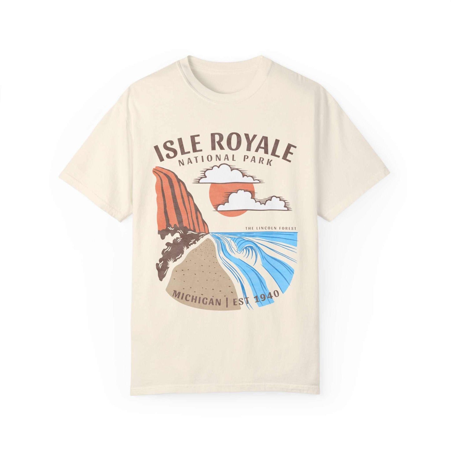 Isle Royale National Park ShirtDetails:
- 100% jersey cotton - light weight ultra soft fabric - unisex sizing
The Lincoln Forest cares deeply about the planet and creating a business that gives ba