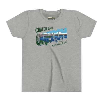 crater lake national park shirt for kids