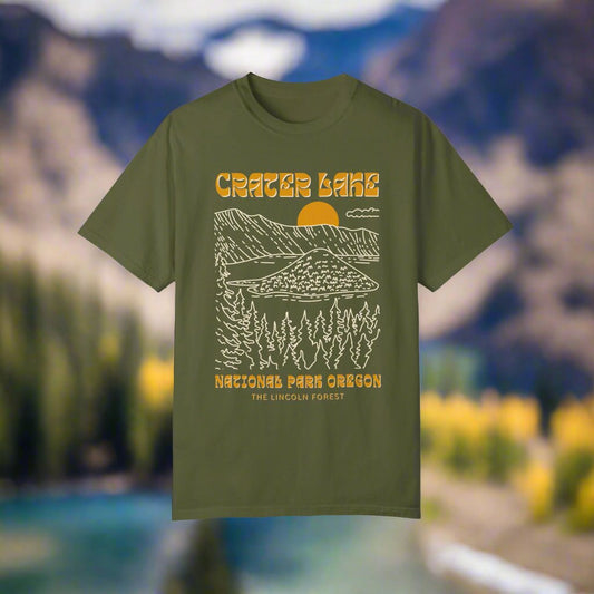 Crater Lake Sunset National Park Shirt